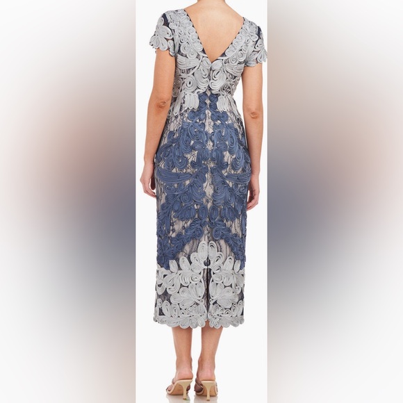 Jackie Soutache JS Collection MIDI Evening Gown - Picture 2 of 7